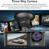 Dashcam Front Rear, 170° Wide Angle 1080p Full HD Dash Camera - Image 6